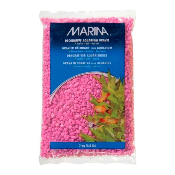 015561124881 Marina Aquarium Gravel Pink 2kg - Imagen 1