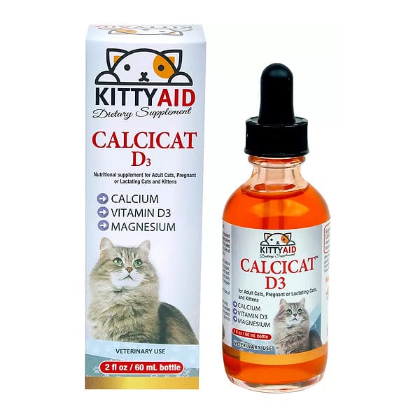 714193509683 Suplemento de Calcio y Vitamina D3 en Gotas Kitty Aid para Gatos 2 oz - Marca Interfarma - Imagen 1