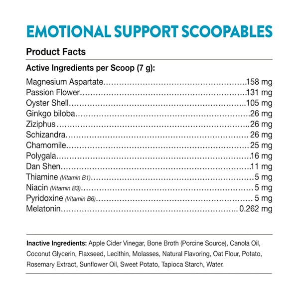 Suplemento Calmante Emotional Support Scoopable para Perros 11 oz – Marca Naturvet - Imagen 9