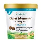 Suplemento Calmante Quiet Moments con Melatonina para Perros 70 Chews - Marca Naturvet