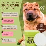 Toallitas Wrinkle Wipes para Arrugas 50 Unidades - Marca Natural Dog Company - Imagen 3
