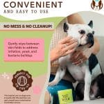 Toallitas Wrinkle Wipes para Arrugas 50 Unidades - Marca Natural Dog Company - Imagen 4
