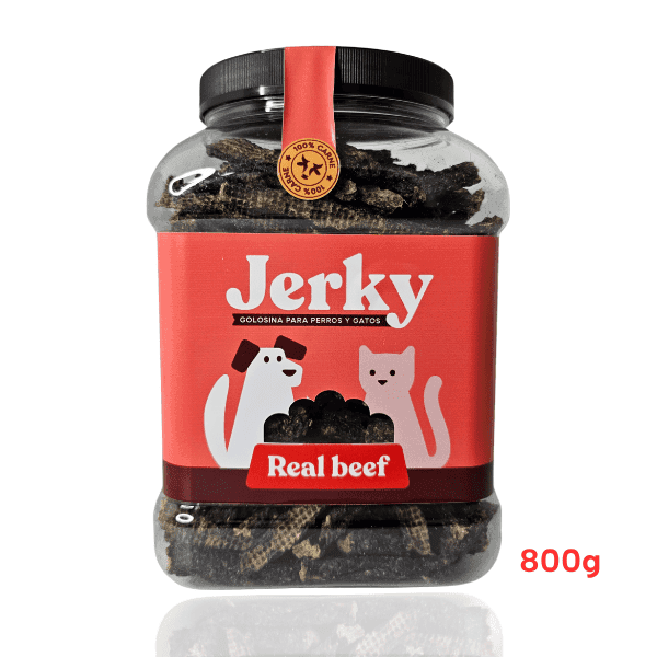 JERKY 800 G Snacks de Carne Deshidratada para Perros y Gatos - Marca Jerky - Imagen 1