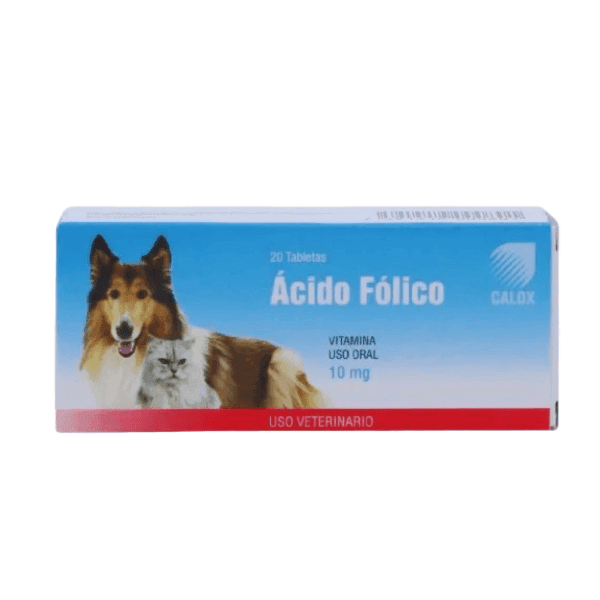 acido folico Calox ACIDO FOLICO Vitamina Hidrosoluble De Complejo B - 20 tabletas de 10mg - Imagen 1
