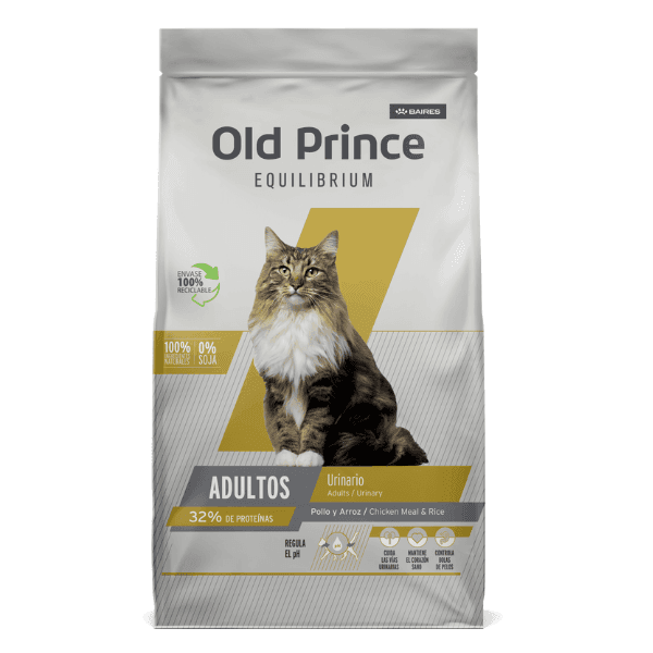 Old Prince Equilibrium Gatos Adultos – Pollo Cuidado Urinario